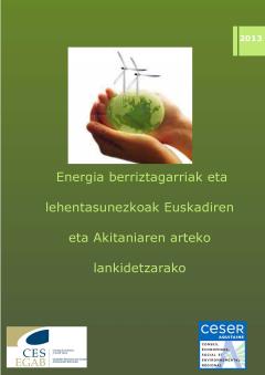 Energia berriztagarriak eta lehentasunezkoak Euskadiren eta Akitaniaren arteko lankidetzarako